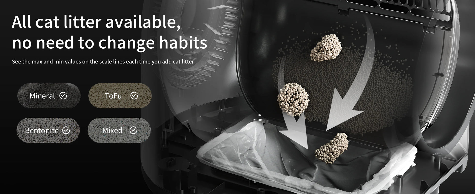 REDSASA Self Cleaning Automatic Cat Litter Box,110L Large Space Cat Smart Toilet with Stairs, Safety Protection, APP-Control - Merit Sell