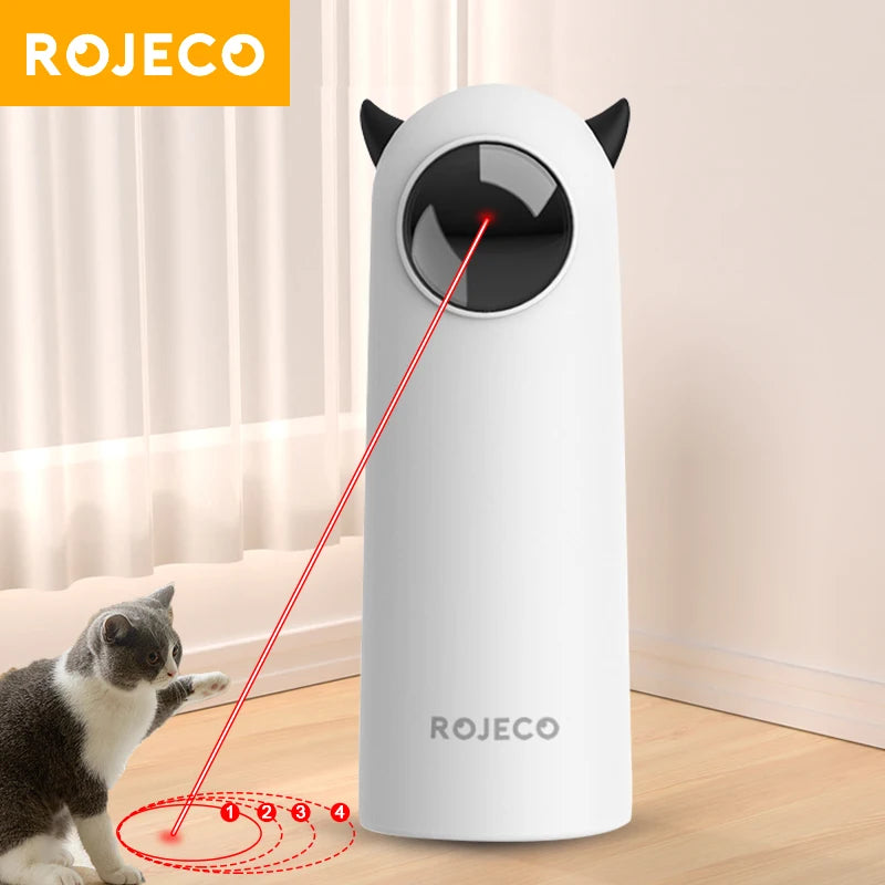 ROJECO Automatic Cat Toys Interactive Smart Teasing Pet LED Laser Indoor Cat Toy Accessories Handheld Electronic Cat Toy For Dog - Merit Sell