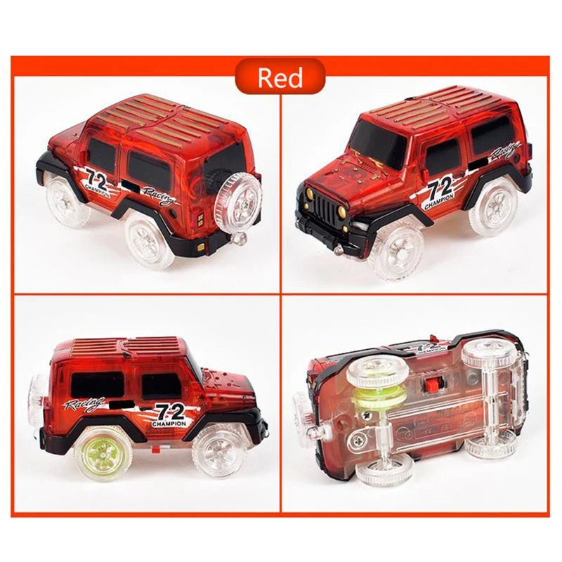 Rail & Electric Track Toy Car for Play Vehicle Luminous Car Toy Baby Favorite Gi - Merit Sell