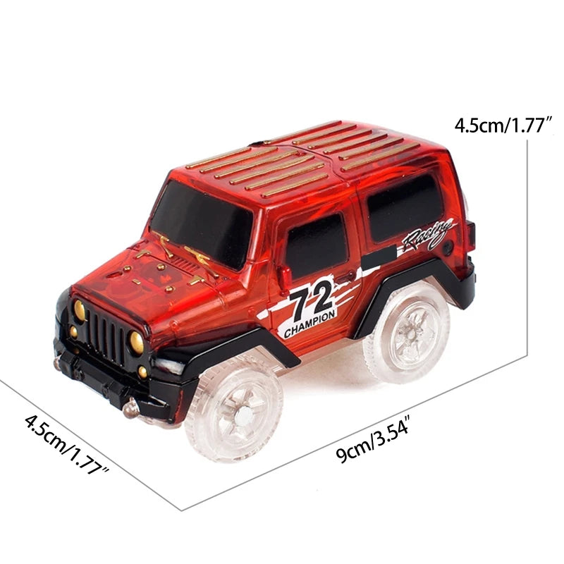 Rail & Electric Track Toy Car for Play Vehicle Luminous Car Toy Baby Favorite Gi - Merit Sell