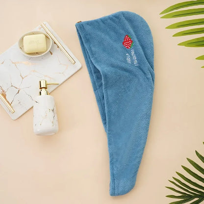 Rapid Dry Towel for Hair Microfiber Towels Anti Frizz Dry Hair Hair Towel Quick Dry Hair Dry Towels for Girls Beach Shower Cap - Merit Sell