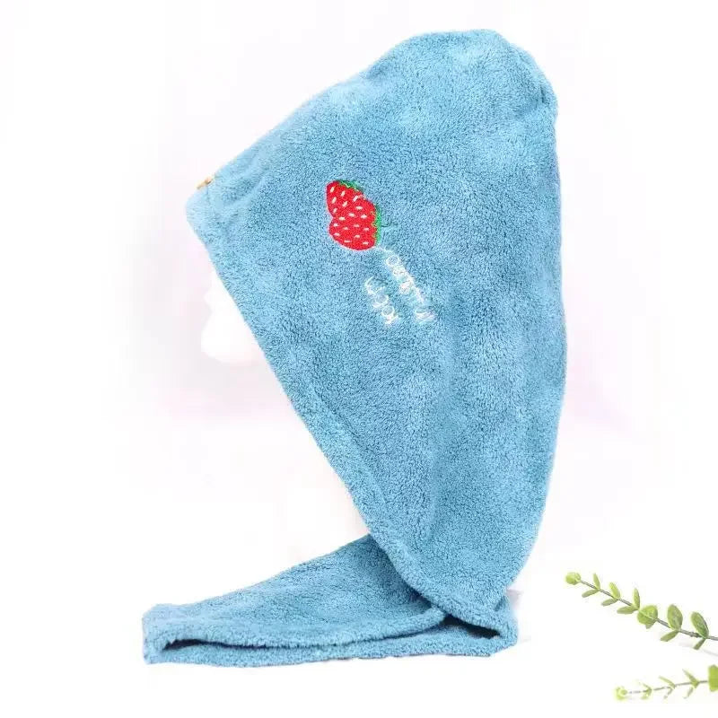 Rapid Dry Towel for Hair Microfiber Towels Anti Frizz Dry Hair Hair Towel Quick Dry Hair Dry Towels for Girls Beach Shower Cap - Merit Sell