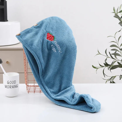 Rapid Dry Towel for Hair Microfiber Towels Anti Frizz Dry Hair Hair Towel Quick Dry Hair Dry Towels for Girls Beach Shower Cap - Merit Sell