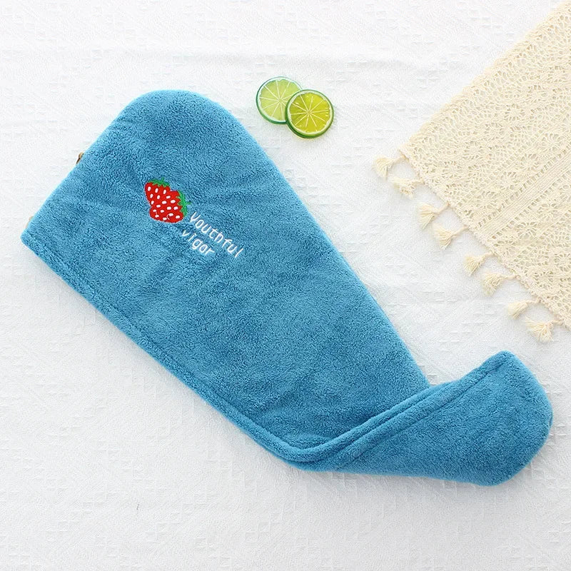 Rapid Dry Towel for Hair Microfiber Towels Anti Frizz Dry Hair Hair Towel Quick Dry Hair Dry Towels for Girls Beach Shower Cap - Merit Sell