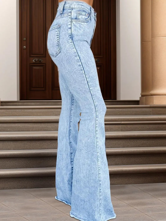 Raw Hem Bootcut Jeans - Merit Sell