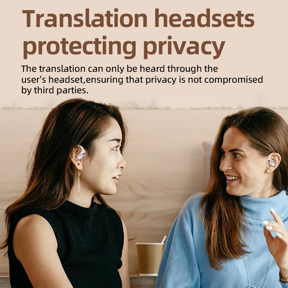 Real Time Translator Earbuds 142 Languages Noise Cancelling Instant Translated Smart Voice Translator for Sports Business Travel - Merit Sell