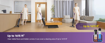 Redkey W15 Cordless Wet Dry Vacuum Cleaner 3 in1 , Self-Washing Self Propelled, 0.2in Edge Cleaning, Powerful Suction - Merit Sell