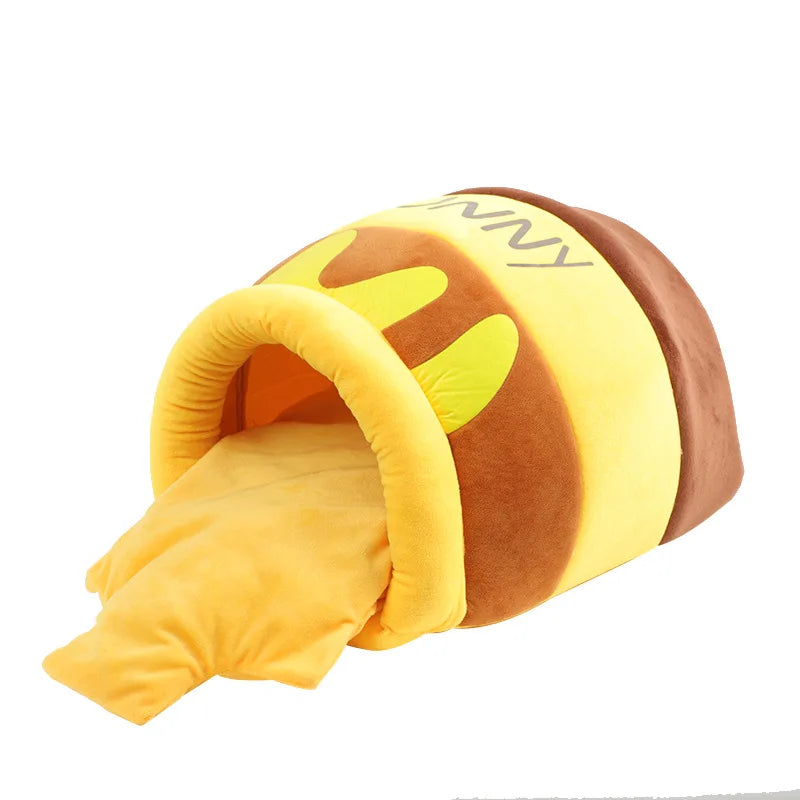 Removable and Washable Cat Nest Honey Pot Nest Pet Nest Warm and Comfortable Winter Supplies Cat House Cat House Pet Supplies - Merit Sell