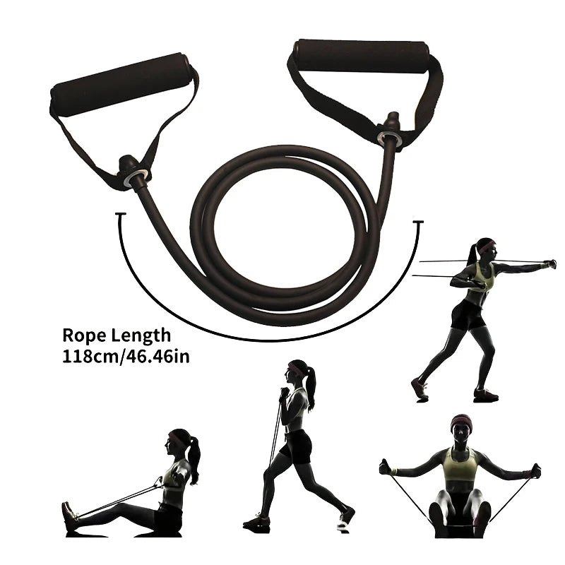 Resistance Bands With Handles, Exercise Bands, Workout Bands With Handles For Men Women, Strength Training Equipment At Home - Merit Sell