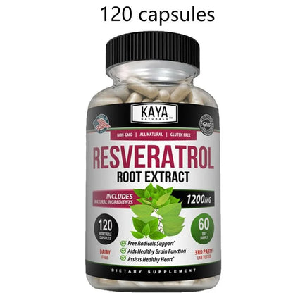 Resveratrol Capsules - Antioxidant Supplement To Support Circulatory Health and Overall Wellness,Promotes Cardiovascular Support - Merit Sell
