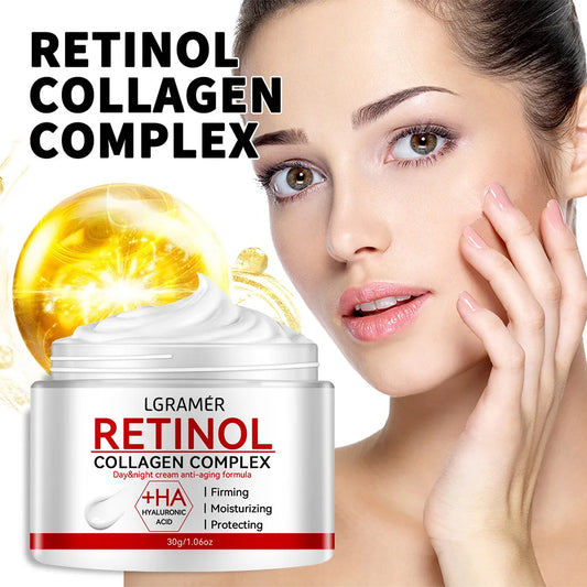 Retinol Lifting Firming Cream Collagen Smooth wrinkles Face Cream For Moisturizer Whitening Brighten Skin Products - Merit Sell