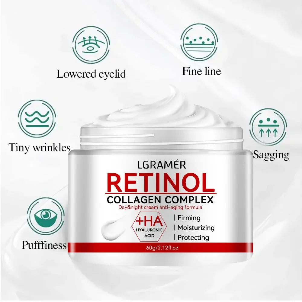Retinol Lifting Firming Cream Collagen Smooth wrinkles Face Cream For Moisturizer Whitening Brighten Skin Products - Merit Sell