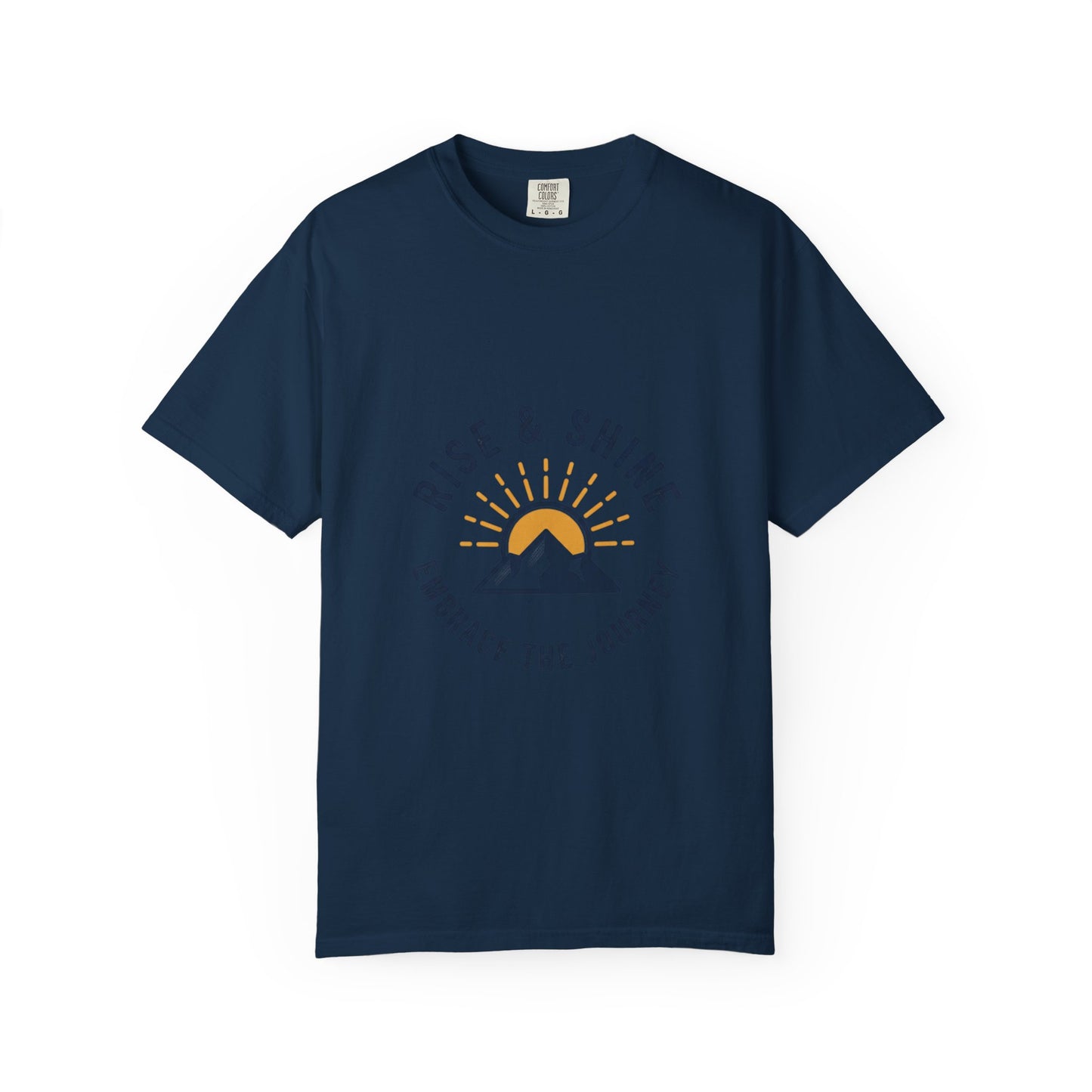 Rise & Shine Mountain T-Shirt — "Embrace the Journey" Inspirational Tee