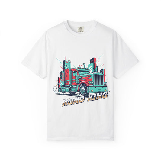 Road King Trucker T-Shirt — Retro Semi Truck Graphic Tee Merit Sell