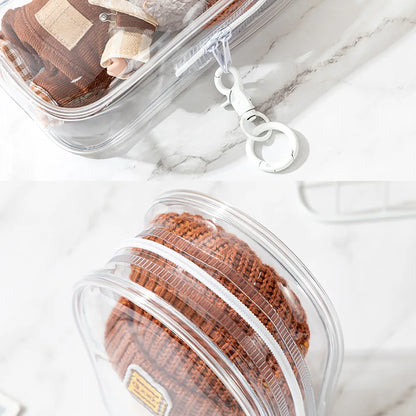 Ropa Labubu Transparent Protector Case Display Bag For 15/17cm Labubu V2 Storage Bag Doll Outfit Accessories【Only Case】 - Merit Sell