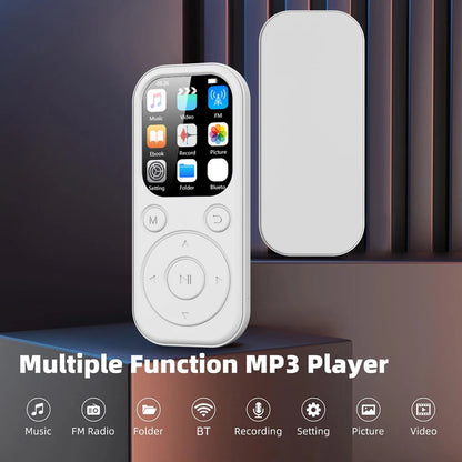 MP3 MP4 Player HiFi Lossless Music Player 2.01 Inch IPS Screen Bluetooth 5.4 Portable MP3 Player FM E-book Recorder