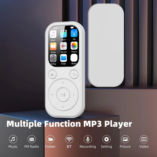 MP3 MP4 Player HiFi Lossless Music Player 2.01 Inch IPS Screen Bluetooth 5.4 Portable MP3 Player FM E-book Recorder