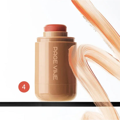 New2025 Blush Stick Cream PAGE VINE Pocket Lip Cheek Pocket Rouge Highlights to Brighten Natural Hydrating Korea Pink Cosmetics