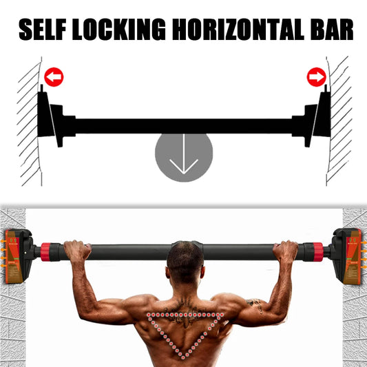 Strength Training Pull-up Bars with Level Gauge 69-92cm Adjustable Width 200kg Max Load Capacity Chin Up Bar For Doorway Merit Sell