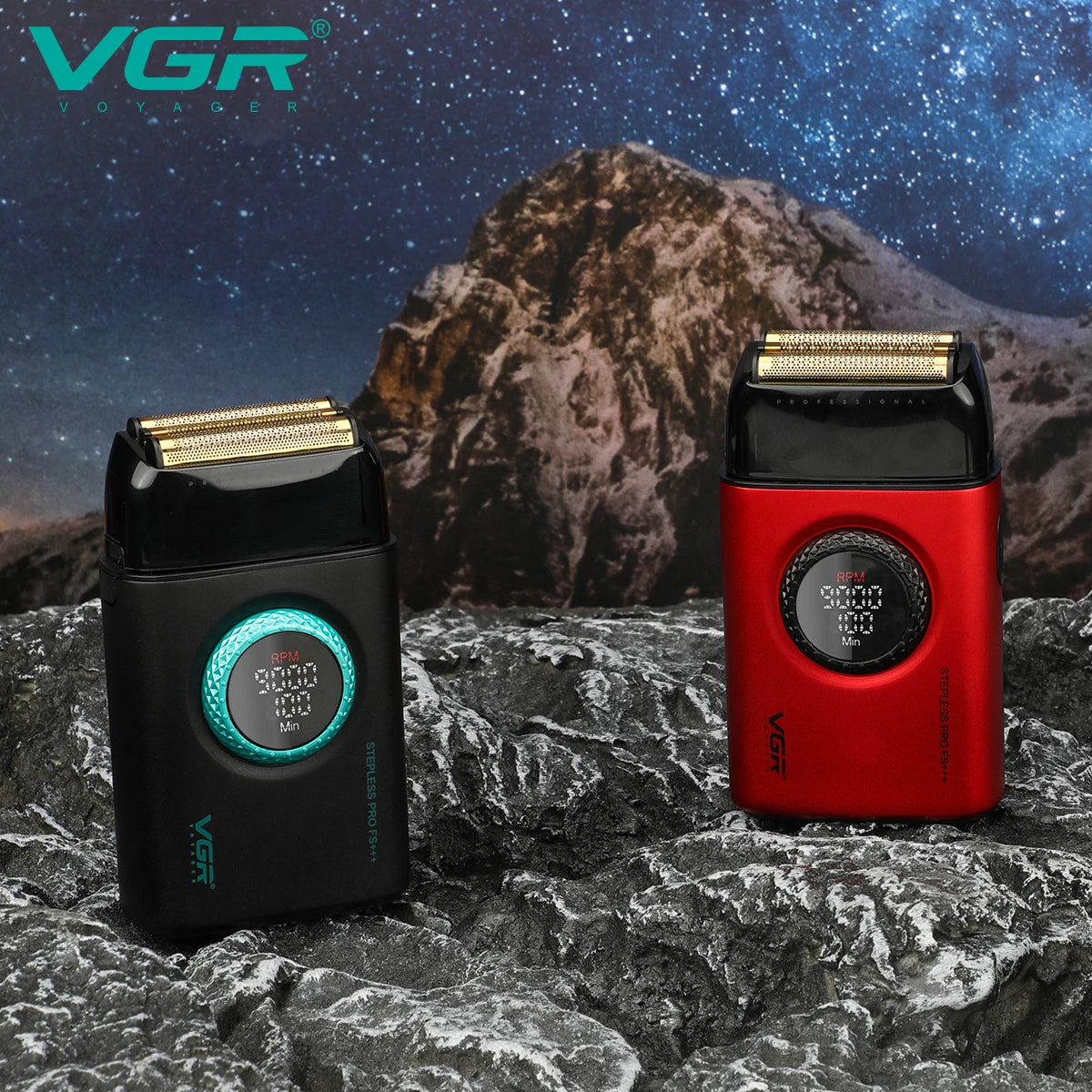 VGR Electric Shaver Professional Razors Reciprocating Foil Shaver Rechargeable Beard Trimmer Metal Shaving Machine for Men V-378