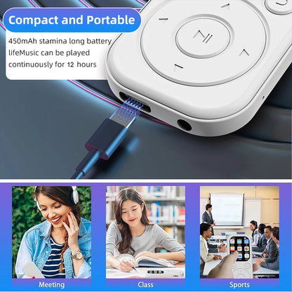 MP3 MP4 Player HiFi Lossless Music Player 2.01 Inch IPS Screen Bluetooth 5.4 Portable MP3 Player FM E-book Recorder