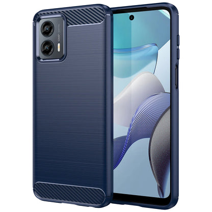 Carbon Fiber Texture TPU Case for Motorola Moto E13 E22 E22i E32 Edge 40 Neo 30 Fusion Shockproof Protective Cover Funda