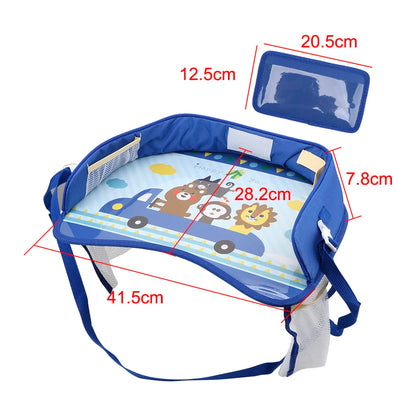 Car Drinks Holders Storage Car Safety Seat Tray In-car Accessories Waterproof Kids Toys Infant Children Drink Table Baby Fence