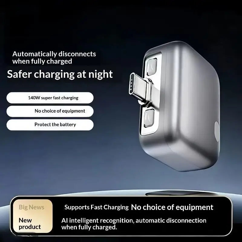 USB C 140W Mobile Phone Charger Intelligent Full Charge Cutoff Fast Type C Adapter for Laptop Travel Daily Use