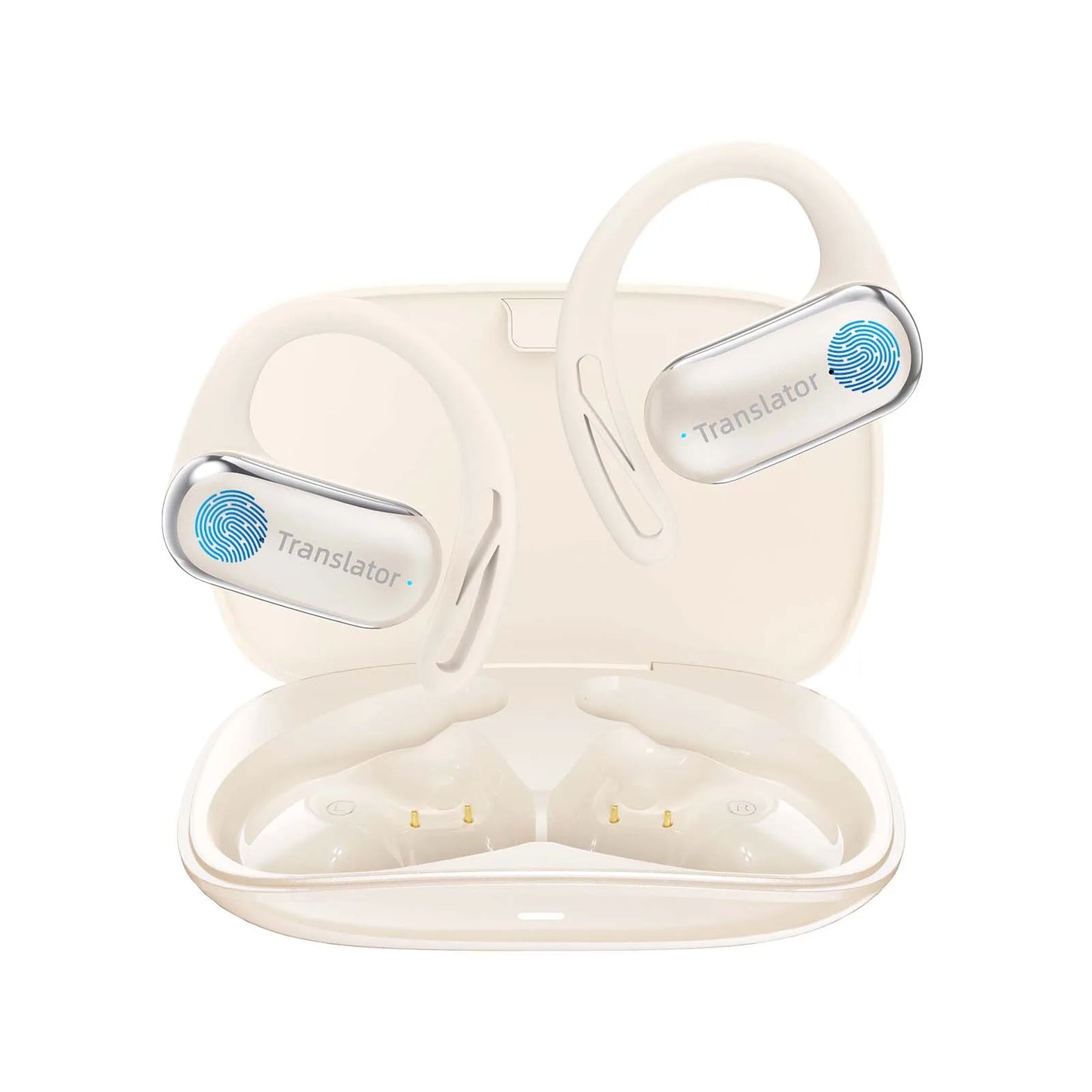 Wooask F56 Translator Earbuds -Real Time 144 Languages, Open Ear Translation Earphones No WIFI Needed, for Travel