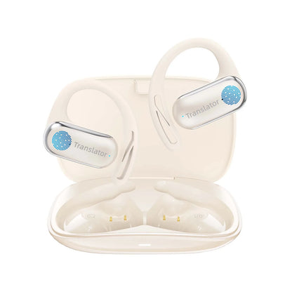 Wooask F56 Translator Earbuds -Real Time 144 Languages, Open Ear Translation Earphones No WIFI Needed, for Travel