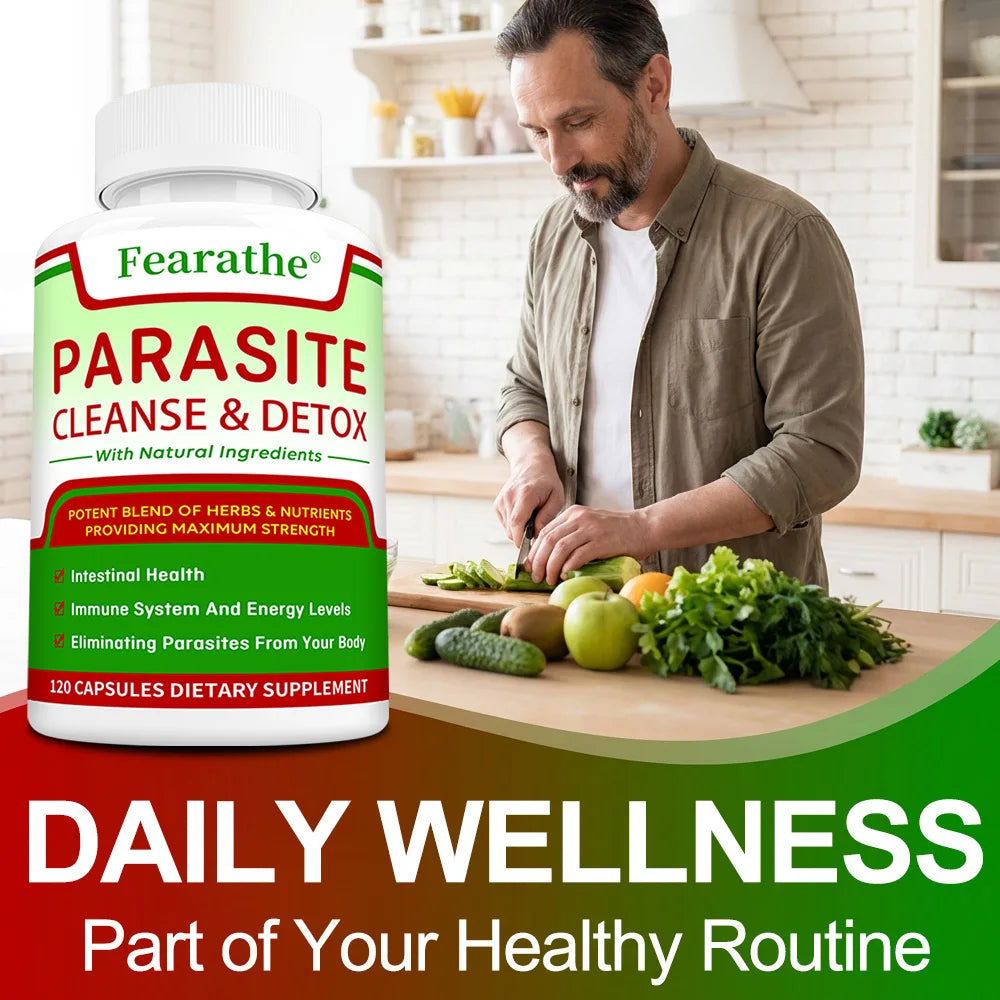 Parasite Cleanse & Detox Capsules - Promote Intestinal Cleansing and Detoxification, Relieve Constipation Supplements