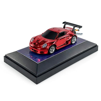 Mini Toy 1/43 Scale RC Racing Difting Car 2.4G RTR with LED lights Remote Control Electric High Speed Car Model Gifts for Boys