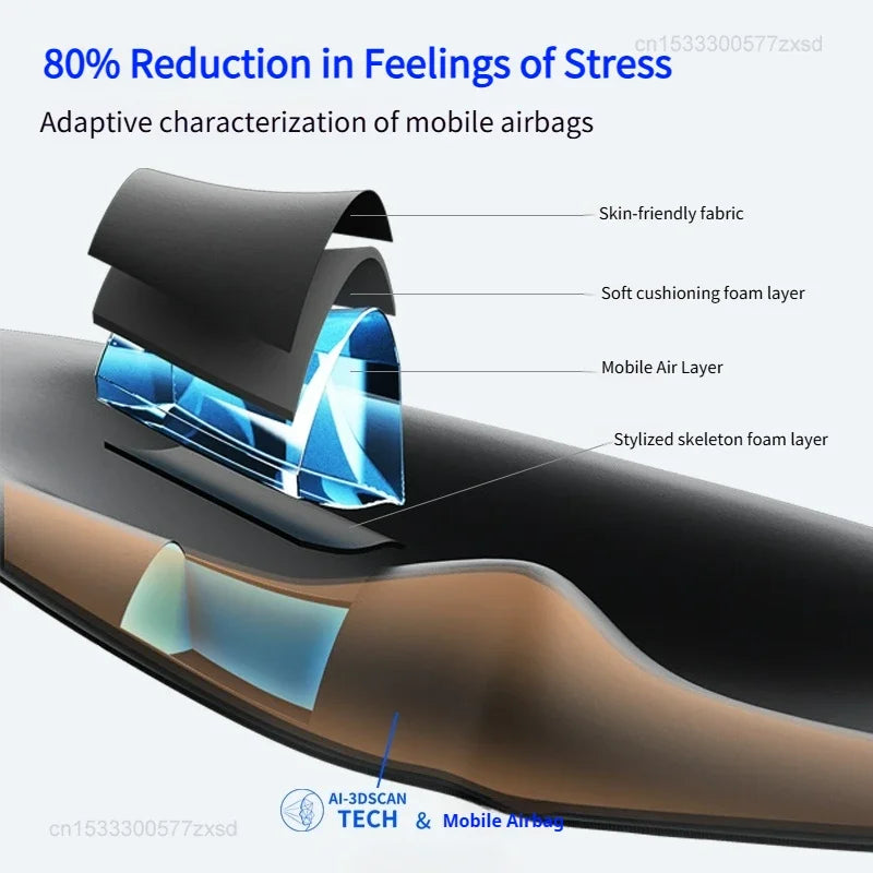 Dreamlight 3/4S Eye Mask Sleep 3D Stereoscopic Sleep Aid for Men Women Adult for Sleeping Block Out Light Travel Eye Mask