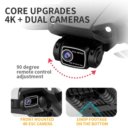 LYZRC L900 PRO SE Drone 4K Professional HD Dual Camera GPS Dron 5G WIFI FPV Foldable Quadcopter Brushless Motor RC Helicopter
