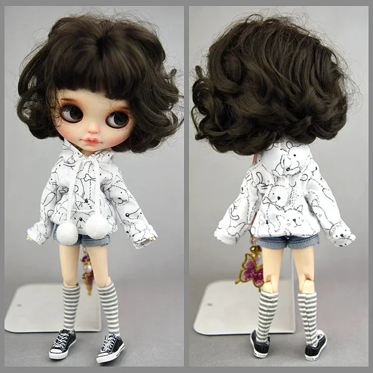 New styles Toy Doll clothes short pants black skirt Sweater for your BB dolls for your fr2 1:6 dolls BB200930