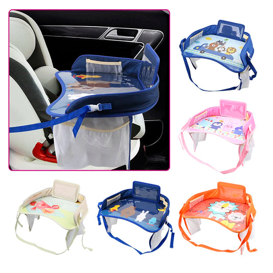 Car Drinks Holders Storage Car Safety Seat Tray In-car Accessories Waterproof Kids Toys Infant Children Drink Table Baby Fence