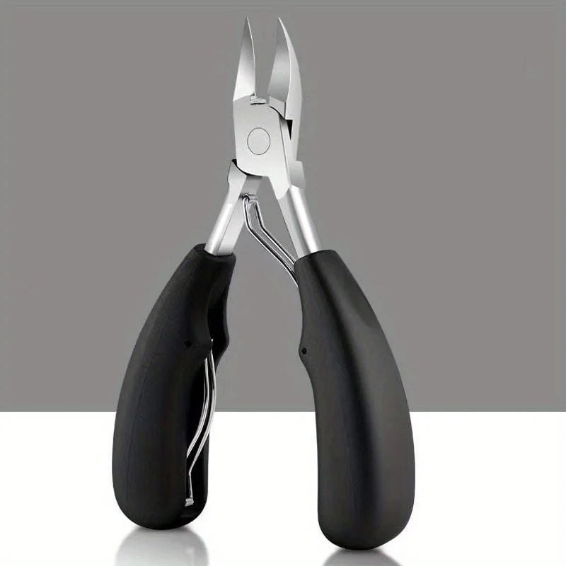1PACK Toenail Clippers - Stainless Steel Pedicure Tools with Sharp Curved Blade Grooming Tool Christmas Gift