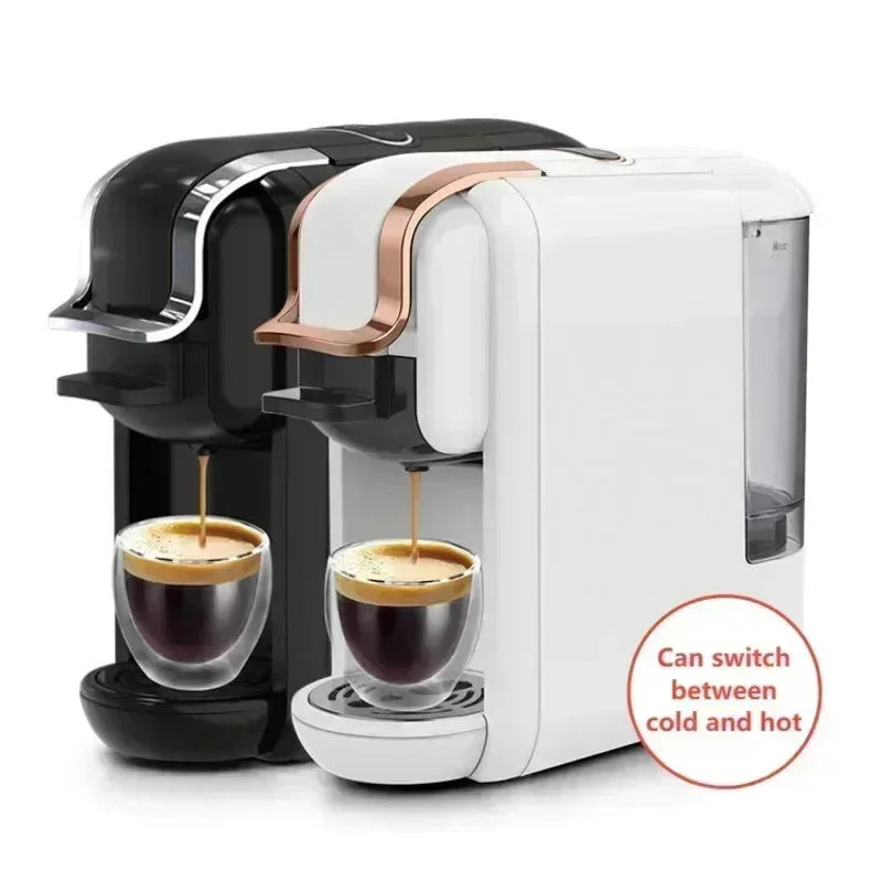 110V 220V 1450W 600ml 19-20Bar 4In1 Multi Capsule Coffee Machine Cold Hot Milk Italian Portable Nespresso Capsule Coffee Machine