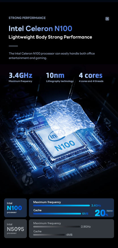 15.6"+7" Dual Screen Laptop Intel Celeron N100 32GB 16GB DDR4 RGB Backlit Keyboard Computer Notebook Laptops Touch Screen