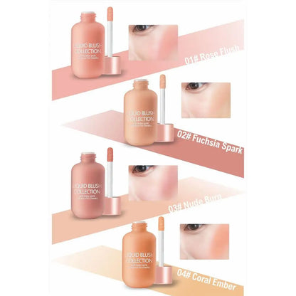 New Liquid Cheek Blush Facial Nourishing Blusher Gel Cream Multi-purpose For Eyes Lips Makeup Blush Stick Cosmetics