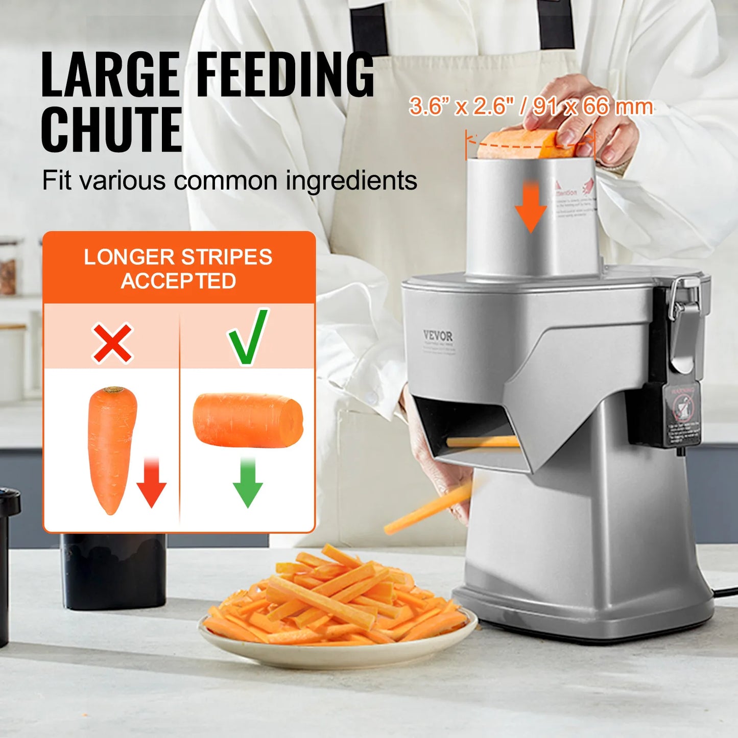 SucceBuy Electric Vegetable Slicer 4 in 1 Multifunctional Food Cutter 200W Vegetable Chopper Slicing Shredding Dicing Slitting - Merit Sell