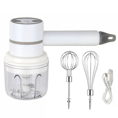 Wireless Portable Electric Food Mixer Hand Blender 3 Speeds High Power Dough Blender Egg Beater Baking Hand Mixer Kitchen Tools