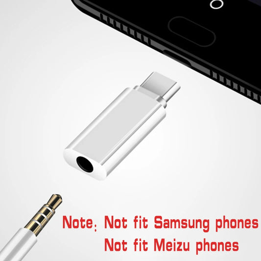 1-5PCS USB Type-C To 3.5mm Headphone Adapter 3 5 Mm Jack Adapter USB-C OTG for Huawei Honor Redmi Xiaomi 3 5 AUX Cable Adapter