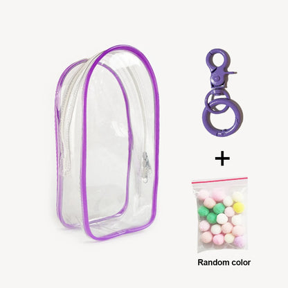Ropa Labubu Transparent Protector Case Display Bag For 15/17cm Labubu V2 Storage Bag Doll Outfit Accessories【Only Case】