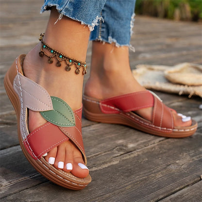 Summer Sandals Women Shoes Wedge Ladies Shoes Huaraches Women's Sandals Slide Casual Retro Zapatos De Mujer Female Footwear