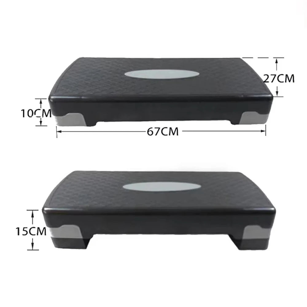 Aerobics Step for Fitness, 2-Level Height, 150kg Load Capacity, Stepper Platform, Sports Gymnastics, Adjustable Home Gym