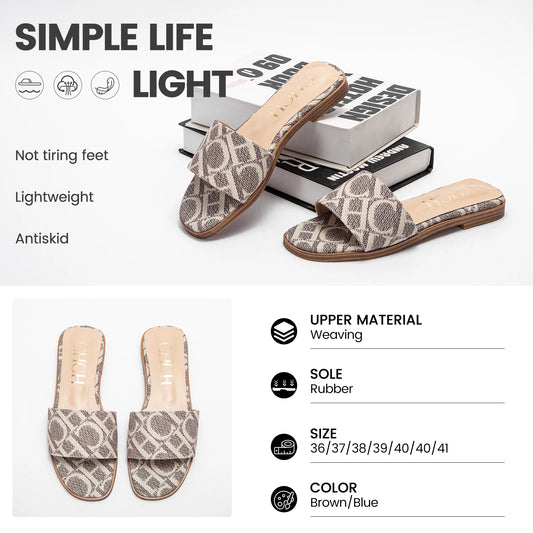 CHCH Summer fashion retro design new women's shoes non-slip sandals slippers letter design casual sandals slippers casual