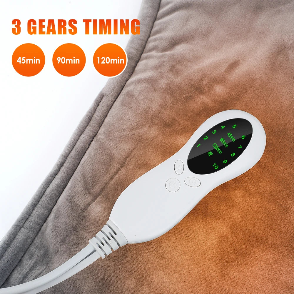 Electric Shoulder Neck Heating Pad Winter Back Warming Blanket 60*90cm Office Home 220/110V Hot Compress Shawl Washable Mat