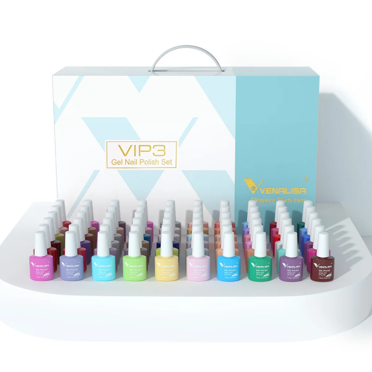 New Fashion Color Venalisa UV LED Nail Gel Polish Kit Vernish Color Gel Polish Nail Art Design Whole Set Nail Gel Learner Kit