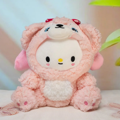 Sanrio  Anime Kawaii My melody Plush Toys Dolls Stuffed Plushy Cute Cartoon Doll Children's toy Birthday Gift For Kids Home Deco